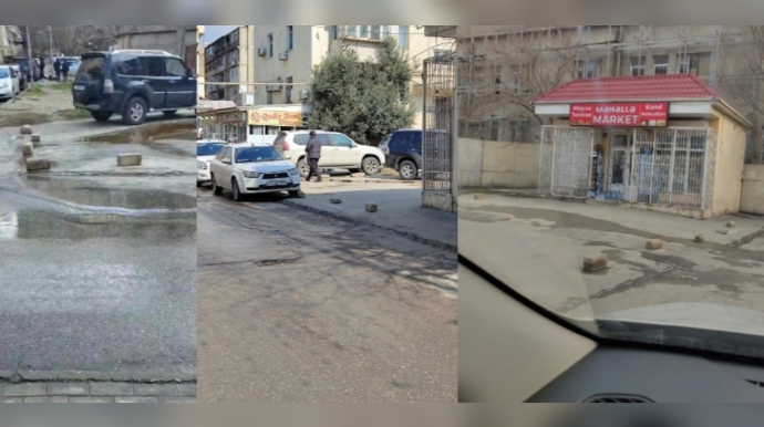 "Məhəllə Market"in sahibi məhəlləni mühasirəyə alıb - SAKİNLƏRDƏN ŞİKAYƏT  - FOTO - VİDEO