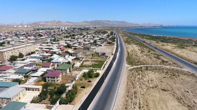 Qaradağ rayonunda 16 km yol yenidən qurulur   - FOTO