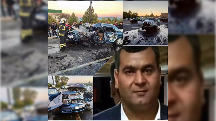 Dəhşətli qəzada sürücü faciəvi şəkildə öldü , ailəsi xəstəxanalıq oldu - VİDEO