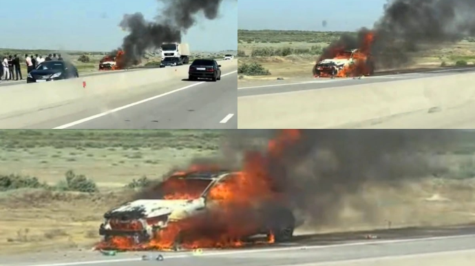 Azərbaycanda isti havalarda maşınlar yanmağa başladı - DYP-dən AÇIQLAMA - VİDEO   