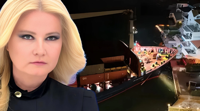 Boğazdakı yük gəmisi Müge Anlının villasına çırpılıb? - VİDEO