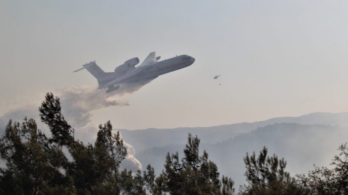 Türkiyədəki meşə yanğınını söndürməyə təyyarələr cəlb olundu 