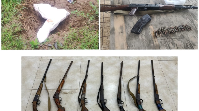 Ağcabədidə su kanalının sahilindən avtomat aşkarlandı 