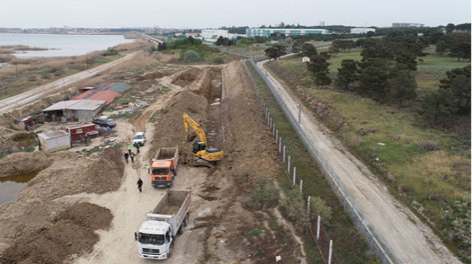 10.4 kilometr magistral su xətti çəkilir - FOTO - VİDEO