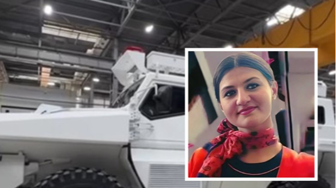 Zirehli texnikaya Hökümənin adı verildi - VİDEO