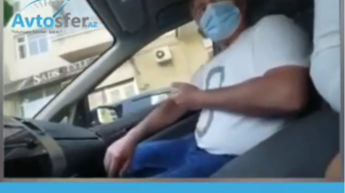 Özünü maşının altına atan şəxsdən ŞANTAJ dolu ŞOK sözlər; qolumda cızıq var, meyvələrin pulu... - VİDEO 