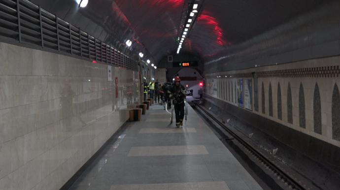 FHN metroda təlim keçirdi - VİDEO