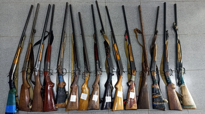 Lerik sakinlərindən qanunsuz saxlanılan odlu silahlar aşkarlanıb