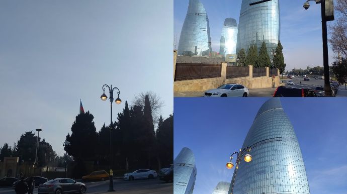 Günün günorta çağı küçə işıqları yanır – GÖRƏSƏN İSRAFIN SƏBƏBİ NƏDİR?  - FOTO