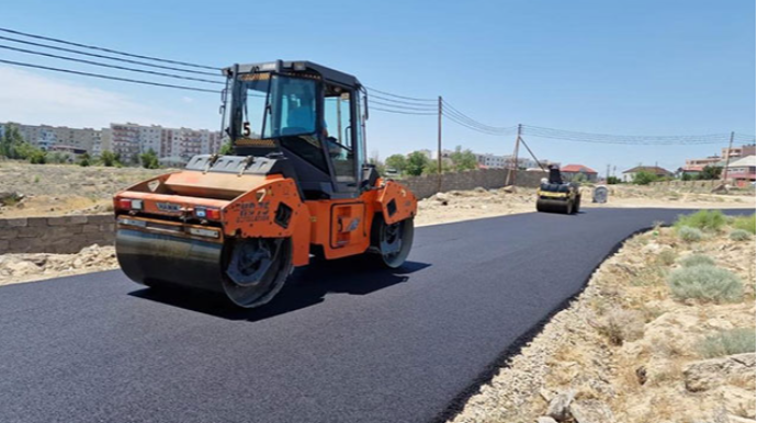 Suraxanıda şəhid ailəsinin yaşadığı küçə asfaltlandı  - FOTO