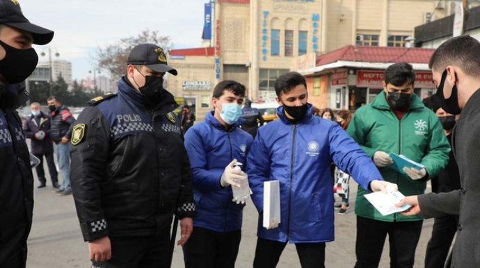 DİN könüllülərlə birgə Bakıda maarifləndirici tədbirlər keçirib  - FOTO