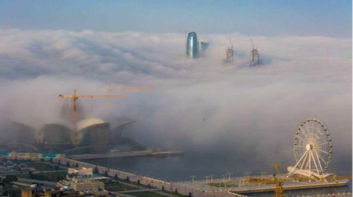 Dumanlı hava şəraiti davam edir - FAKTİKİ HAVA 