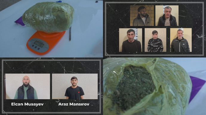 Ağdaşda narkotik cinayətlərinə görə 7 nəfər saxlanıldı - FOTO - VİDEO