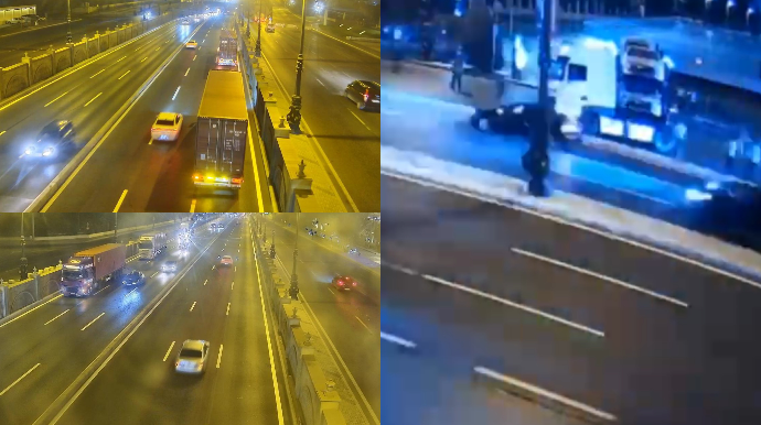 Üstü maşınla dolu TIR Bakının əsas prospektində hərəkəti belə iflic etdi - DİN-dən VİDEO  - FOTO