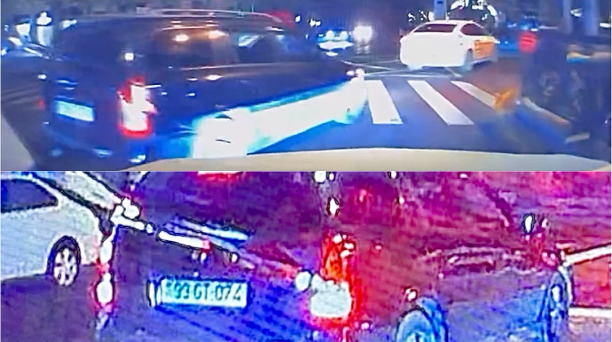 Yolayrıcında qəfil zolaq dəyişən sürücü qəza şəraiti yaratdı - 99-GT-074    - VİDEO