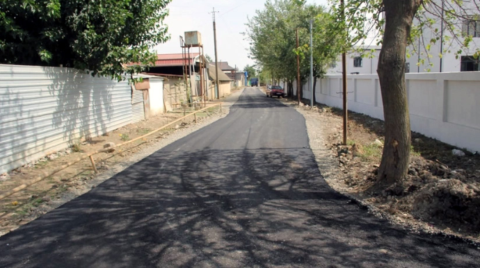Şəhid adı daşıyan küçələr asfaltlanıb - FOTO