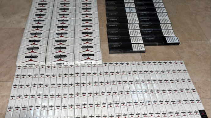 Aksiz markası olmayan 15 min ədədə yaxın siqaret aşkarlanıb - FOTO