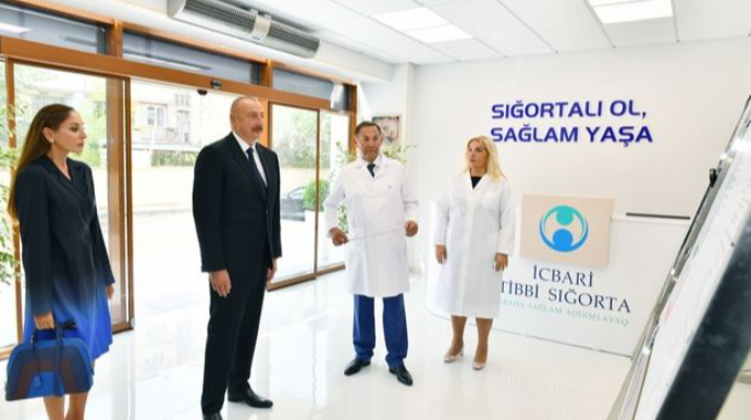 İlham Əliyev və Mehriban Əliyeva təmir edilmiş doğum evindəki şəraitlə tanış olublar - FOTO - VİDEO 