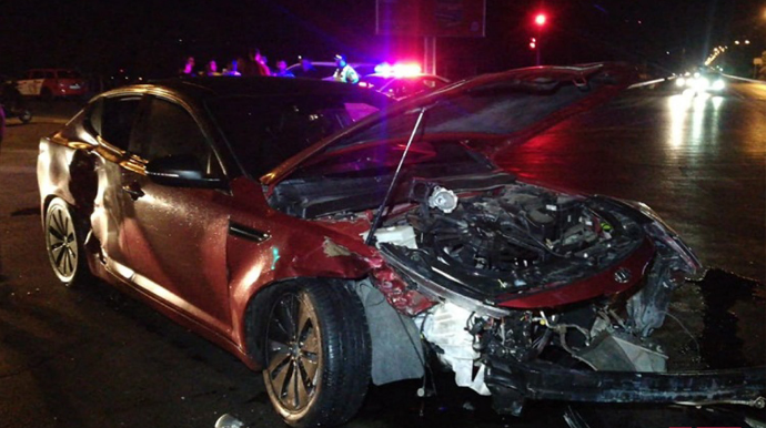 Sumqayıtda iki avtomobil toqquşub,  4 nəfər xəsarət alıb   - FOTO - VİDEO