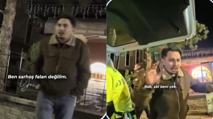 Reyddə saxlanılan sürücü sərxoş çıxdı: “Jurnalist çağırın” deyib dava saldı - VİDEO 