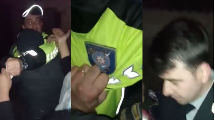 Polislərlə sakinlər arasında insident:  Maşını YPX əməkdaşlarının üstünə sürdülər - FOTO - VİDEO 