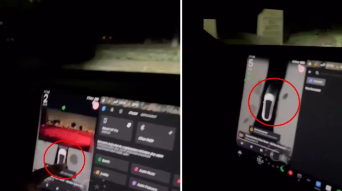 Qəbristanlığın yanından keçən maşın sürücünü ŞOKA SALDI - Yeni basdırılmış meyit... - VİDEO   