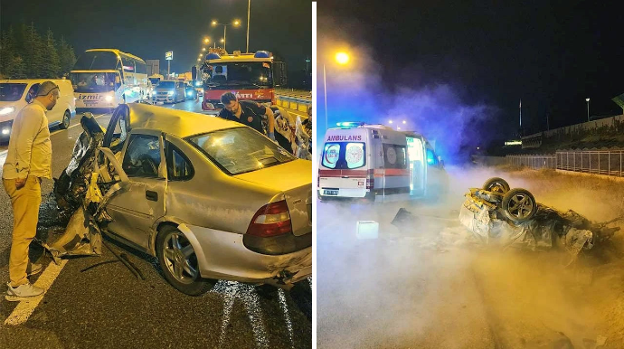 Əks istiqamətə girən sürücü qəza törətdi – 2 nəfər öldü - VİDEO 