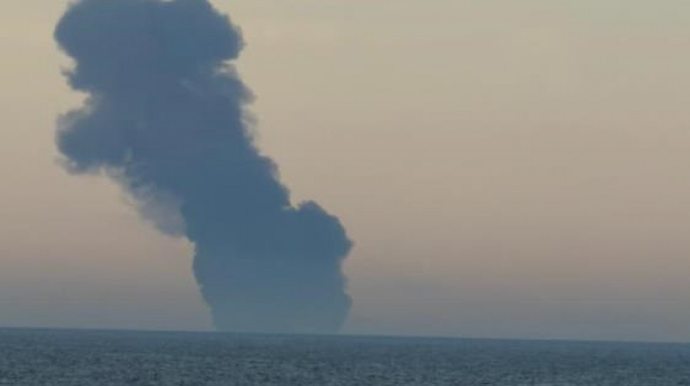 Qara dənizdə Rusiyaya məxsus gəmidə partlayış olub