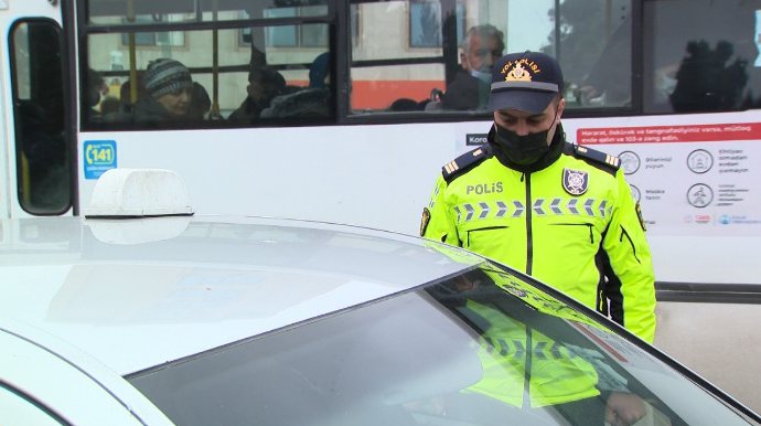 Yol polisi 36 nəfəri bu səbəbdən cərimələdi - VİDEO - FOTO
