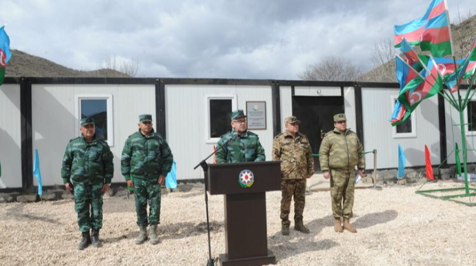 Ermənistanla sərhəddə DSX-nın yeni hərbi hissəsi fəaliyyətə başlayıb