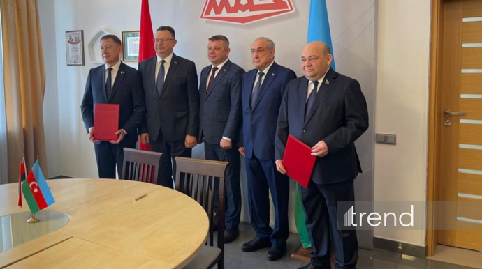 Minskdə Gəncə Avtomobil Zavodu ilə MAZ arasında saziş imzalandı - FOTOLAR 