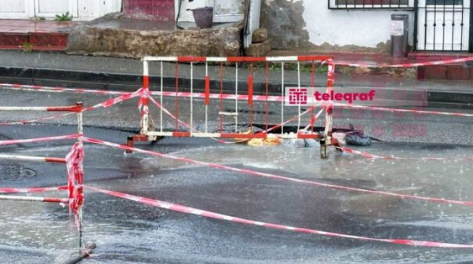 Bakıda yol çökdü – FOTOLAR 