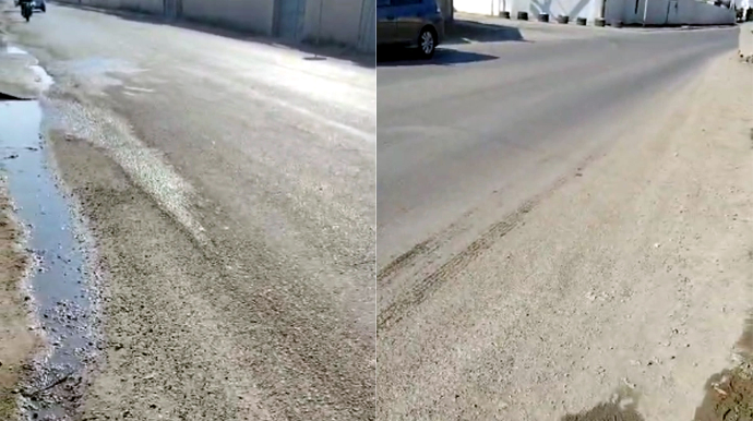 Sumqayıtda təhlükəli vəziyyət:  "Səki yoxdur, işıqfor quraşdıra bilmərik" - VİDEO 