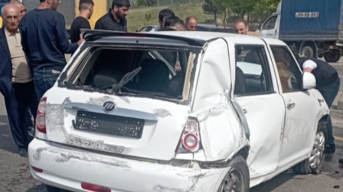 Bakı-Hacıqabul yolunda AĞIR QƏZA:  Xəsarət alanlar VAR – FOTO 