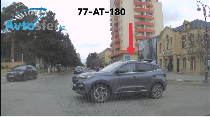 Yol ver nişanını "yola verən" sürücü qəza şəraiti yaratdı - VİDEO