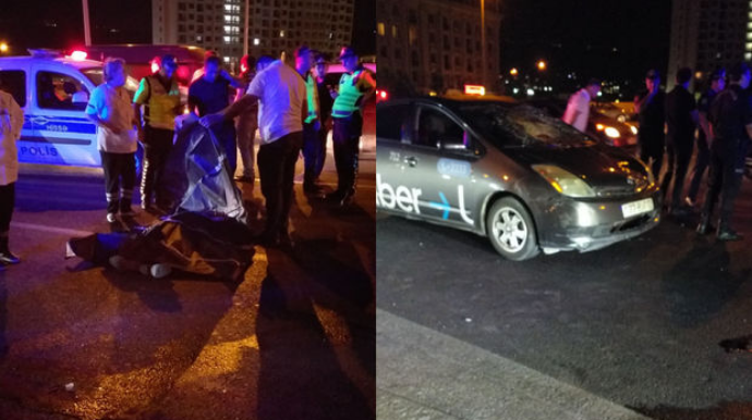 Bakıda taksi 3 piyadanı vurub, ölən və yaralananlar var   - FOTO - VİDEO - YENİLƏNİB