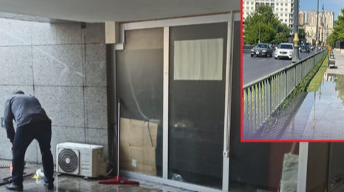 Bakının mərkəzindəki keçidi suya qərq edən səbəb barədə yeni açıqlama - YENİLƏNİB  - FOTO - VİDEO