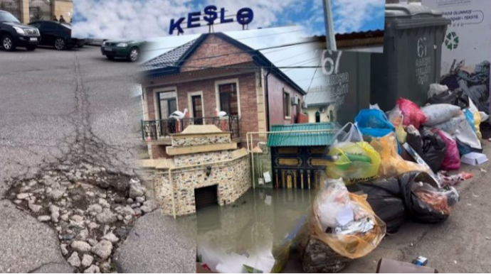 Keşlədə infrastruktur problemləri: Sakinlər çətinliklərlə üz-üzədir - VİDEO 