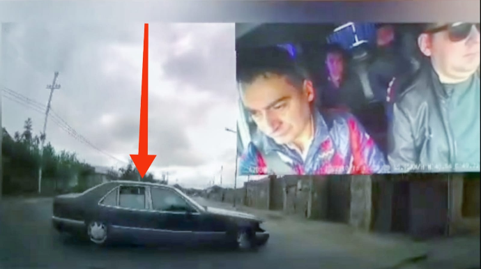 Bakıda geriyə dönən "Mercedes" ağır qəzaya səbəb oldu  - VİDEO