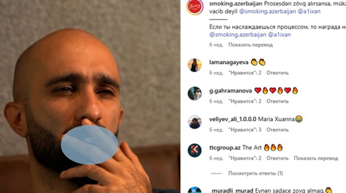 Əlixan Rəcəbov tütün reklamı etdi - Şirkət cərimələndi - FOTO