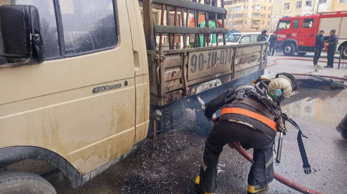 Sumqayıtda "Qazel” yanıb – VİDEO 