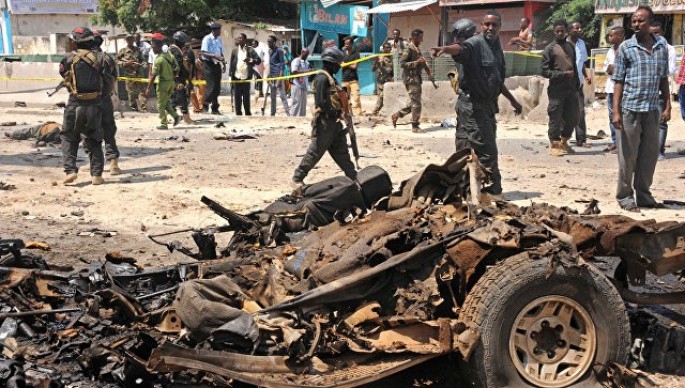 Minalanmış avtomobil partladıldı