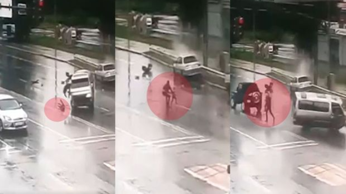 Gözlənilməz qəza, ortada qalan uşaq və avtobusun dəhşətli manevri - ANBAAN VİDEO 