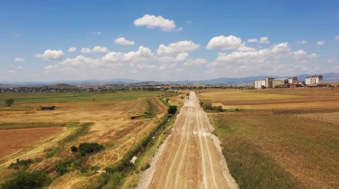 Gürcüstanda azərbaycanlıların yaşadığı iki rayon arasında yeni yol çəkilir  - FOTO