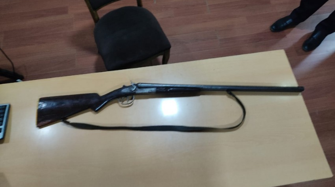 Neftçala sakinindən sənədləri olmayan silah aşkarlandı 