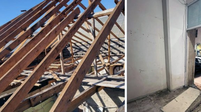 Bakının mərkəzində tarixi bina sökülür – ZİDDİYYƏTLİ AÇIQLAMA - VİDEO 