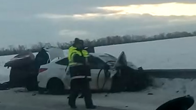 “07” “Hyundai”la toqquşdu: 4 ölü, 4 yaralı - FOTO