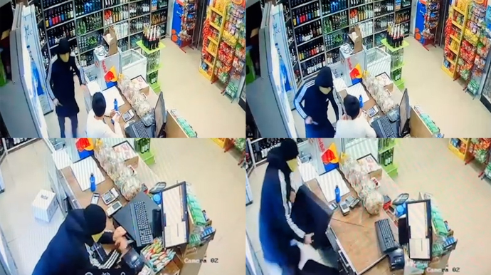 Bakıda mağazaya bıçaqlı hücum - FOTO - VİDEO