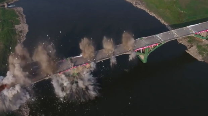 Körpünün qüsursuz partladılma anları   - VİDEO