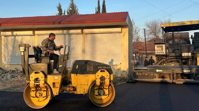 Beyləqanda yol infrastrukturu yenilənir - FOTOLAR